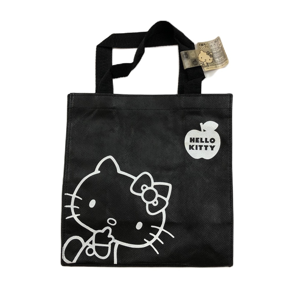 Sanrio Hello Kitty Black White Reusable Tote Bag NWT